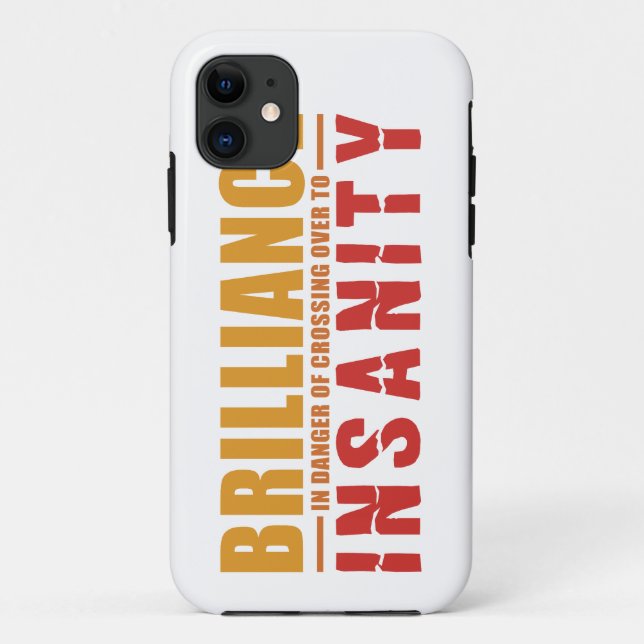 BRILLIANCE VS INSANIDADE capas de iphone personali (Verso)