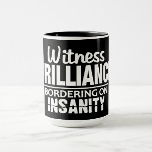 BRILLIANCE VS INSANITY caneca personalizada - esco