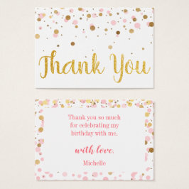 Brincadeira Dourada Rosa Confetti Aniversário Obri