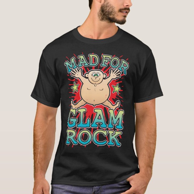 Brincadeiras Para A Camiseta Glam Rock (Frente)