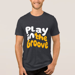 Brincar na dança do Groove Men Music T-Shirt Funk