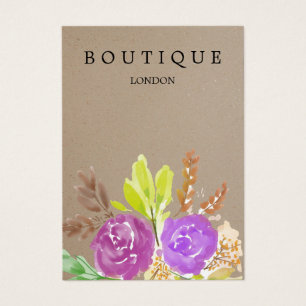 Brinco floral de Kraft da aguarela
