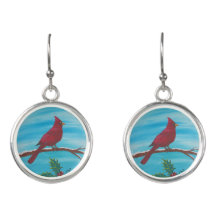 Brincos Cardinal de Inverno