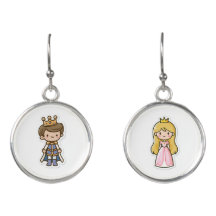 Brincos de Princesa e Príncipe Desencontrados para