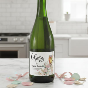 Brinde ao Vinho Espumante de Aniversário Personali