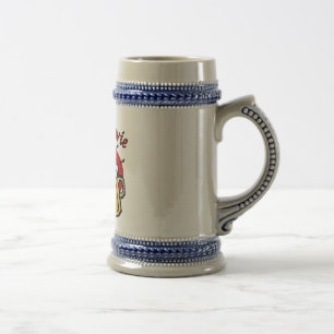 Brinde do Na Zdrowie com canecas de cerveja