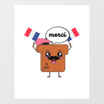 Brinde francês engraçado "Merci"