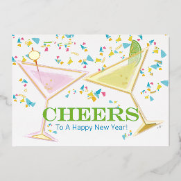 Brinde para Foto de Coquetéis com Destaque em Folh