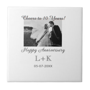 Brindemos a 10 anos feliz aniversário adicionar fo