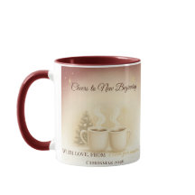 Brindemos a Novos Começos | Caneca de Natal Person