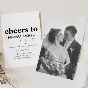 Brindes a Muitos Anos Convite de Festa de Aposenta