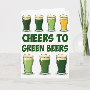 Brindes às Cervejas Verdes Ótimo Cartão