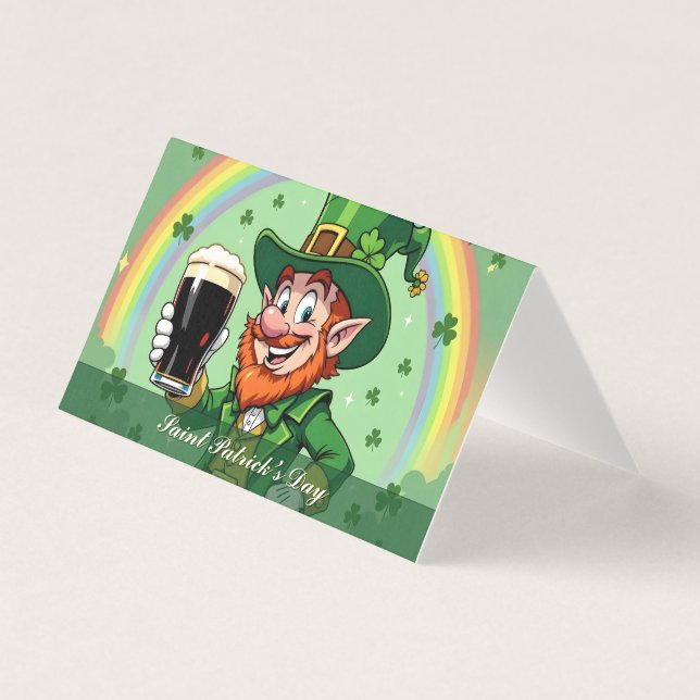 Brindes do Leprechaun sob o Arco-íris (Frente)