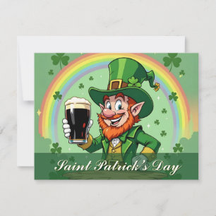 Brindes do Leprechaun sob o Arco-íris