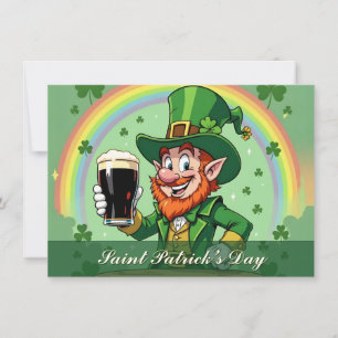 Brindes do Leprechaun sob o Arco-íris