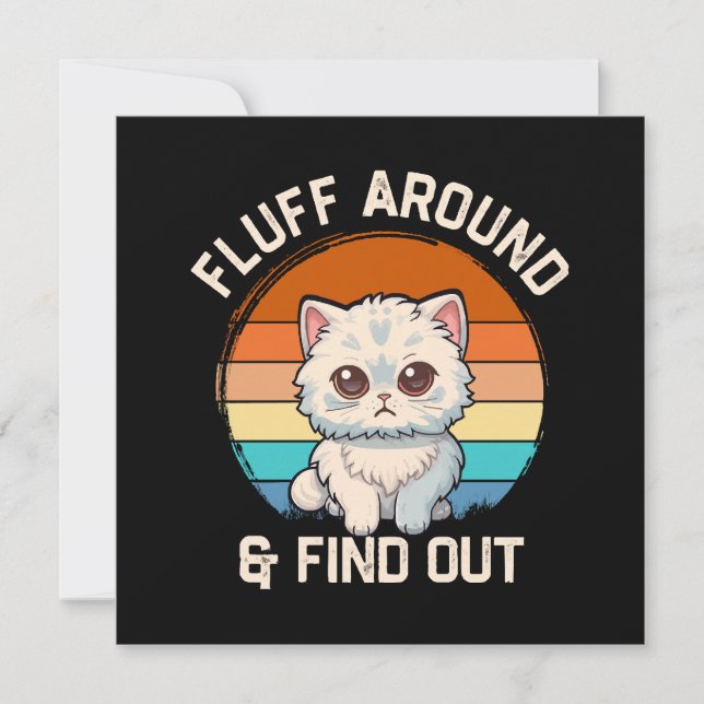 Brinque com o Pelo e Descubra um Gato Retrô Divert (Frente)