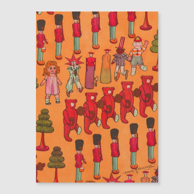 Brinquedo de Natal Antigo Crianças Jogam (Frente)