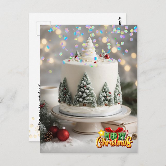 Brinquedos de Natal. Cartão postal de Natal (Frente/Verso)