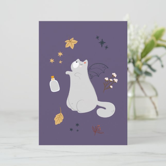 Brinquedos engraçados com vassouras, abóboras e fa (Em pé/Frente)