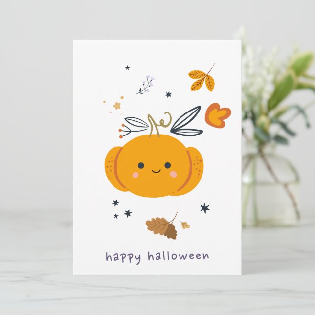 Brinquedos engraçados com vassouras, abóboras e fa (Em pé/Frente)