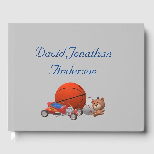 Brinquedos Meninos Considerados Livro de Convidado (Frente)