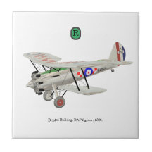 Bristol Bulldog, biplane, com monograma,