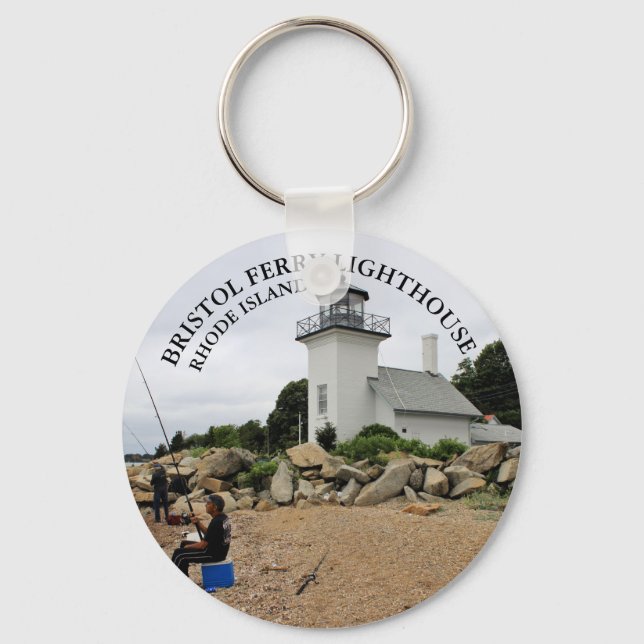 Bristol Ferry Lighthouse, Rhode Island Chaveiro (Frente)