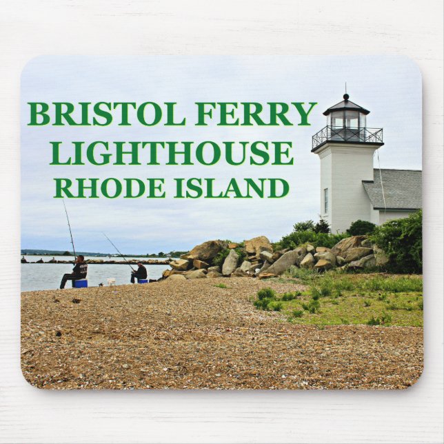 Bristol Ferry Lighthouse, Rhode Island Mousepad (Frente)