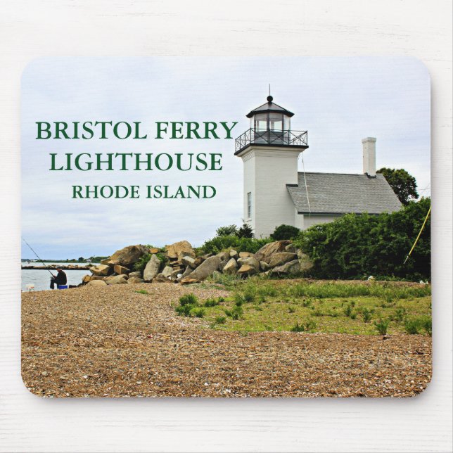 Bristol Ferry Lighthouse, Rhode Island Mousepad (Frente)