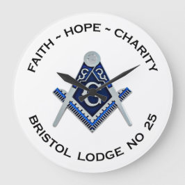 Bristol n.o 25 - Relógio de Parede Masônico
