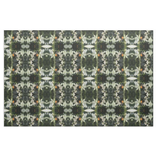British 7 Spot Ladybug Patterned Animal Tecido