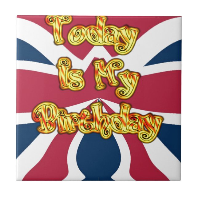 British Birthday dá Impressão de arte (Frente)