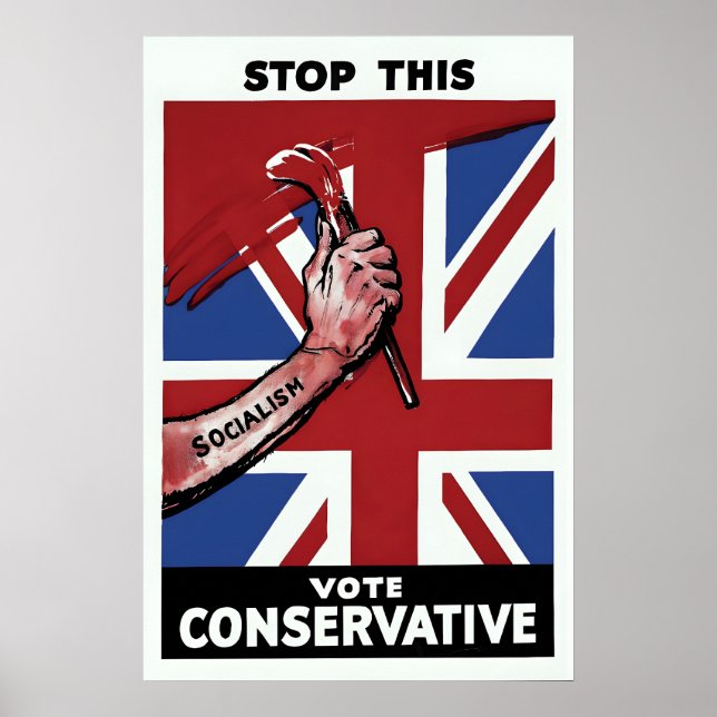 British Conservative Party Election Poster Sto (Frente)
