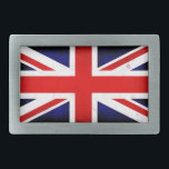 British Union Jack Flag<br><div class="desc">Cor: Vista sua autoexpressão com esta fivela de cinta retangular personalizada. Impresso em cheio, cor vibrante e acabado com um revestimento resistente a UV e impermeável, sua imagem será exibida lindamente contra esta fivela de cinta prateada queimada por anos. Esta fivela de cinto chega num saco de feltro preto que...</div>
