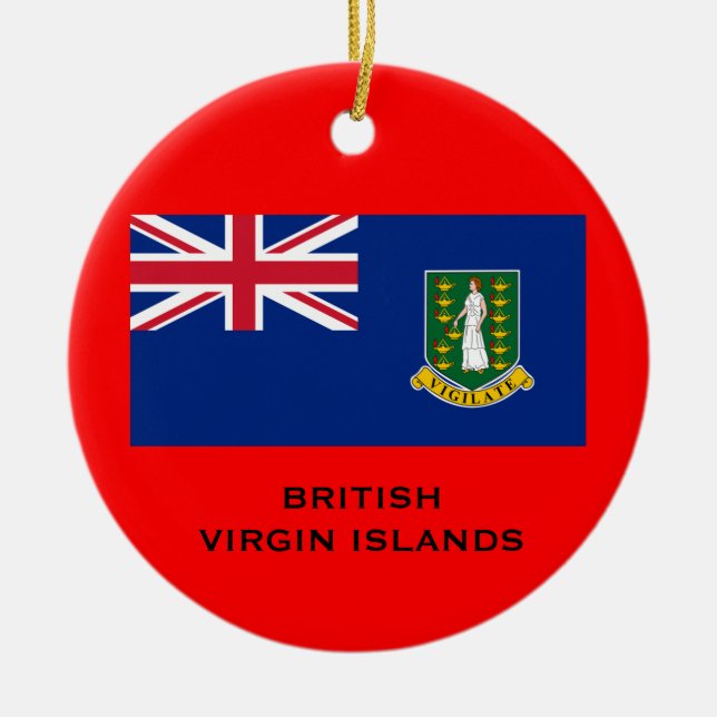 BRITISH VIRGIN ISLANDS - enfeites de natal (Frente)