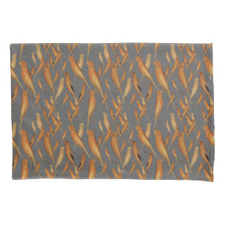 British Yorkshire Canary Cinza Brocade Background