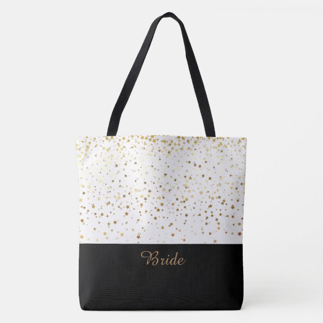 Brito Tote Bag White & Petit Ouro Stars (Frente)