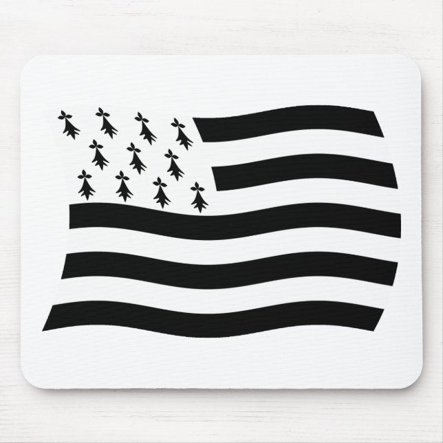 Brittany Flag Mousepad (Frente)