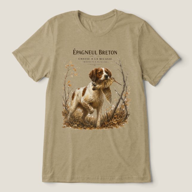 Brittany Spaniel e narceja  (Design frontal)
