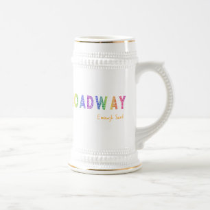 Broadway bastante disse a caneca de cerveja
