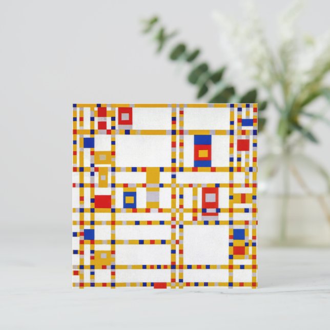 Broadway Boogie Woogie | Piet Mondrian | (Em pé/Frente)