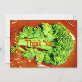 Broccoli emergindo do Cartões de agradecimentos Re
