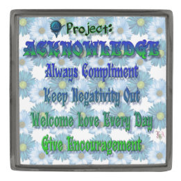 Broche De Lapela De Bronze Projeto: Palavras de RECONHECIMENTO