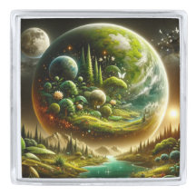 Planeta de Fantasia Magia com Natureza Celestial