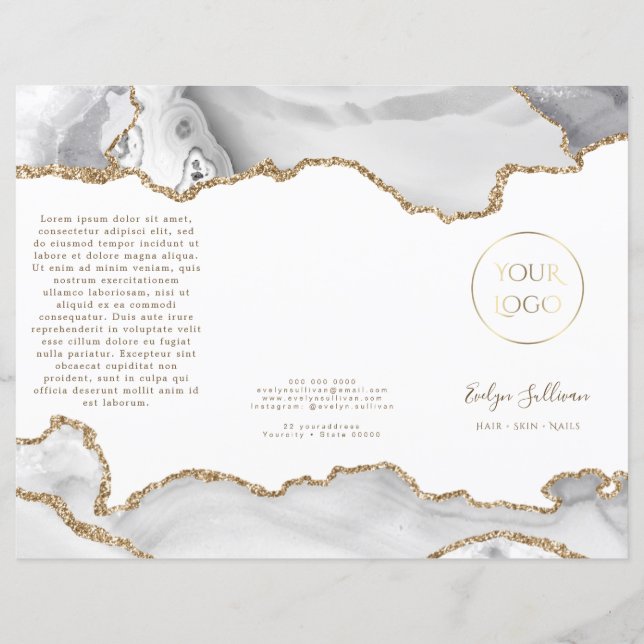 brochura agate branca (Frente)