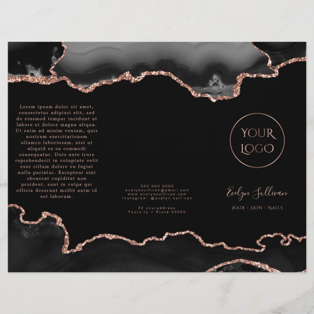 brochura de agate preto (Frente)