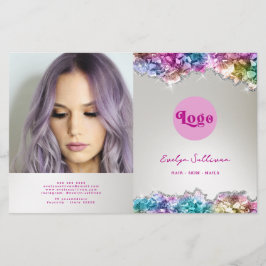 brochura de cristais iridescentes