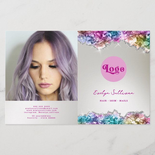 brochura de cristais iridescentes (Frente)