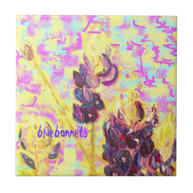 brochura de flores silvestres de bluebonnet (Frente)