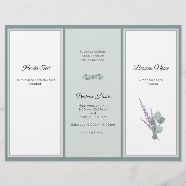 Brochura de fotos do Eucalyptus Professional Busin (Frente)